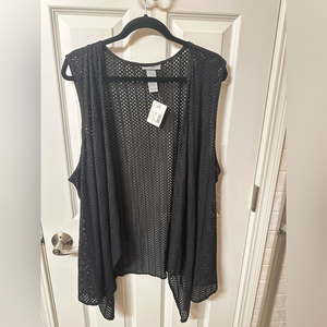 Catherines Black Suede‎ Cardigan